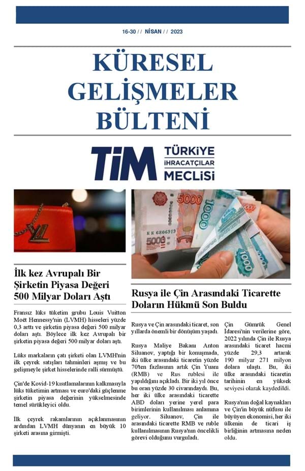 16-30 Nisan 2023 Bülteni 